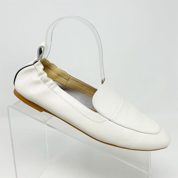 Everlane Women's Day Loafer Size 6 White Leather Slip-On Casual Flats Quality - Picture 1 of 12